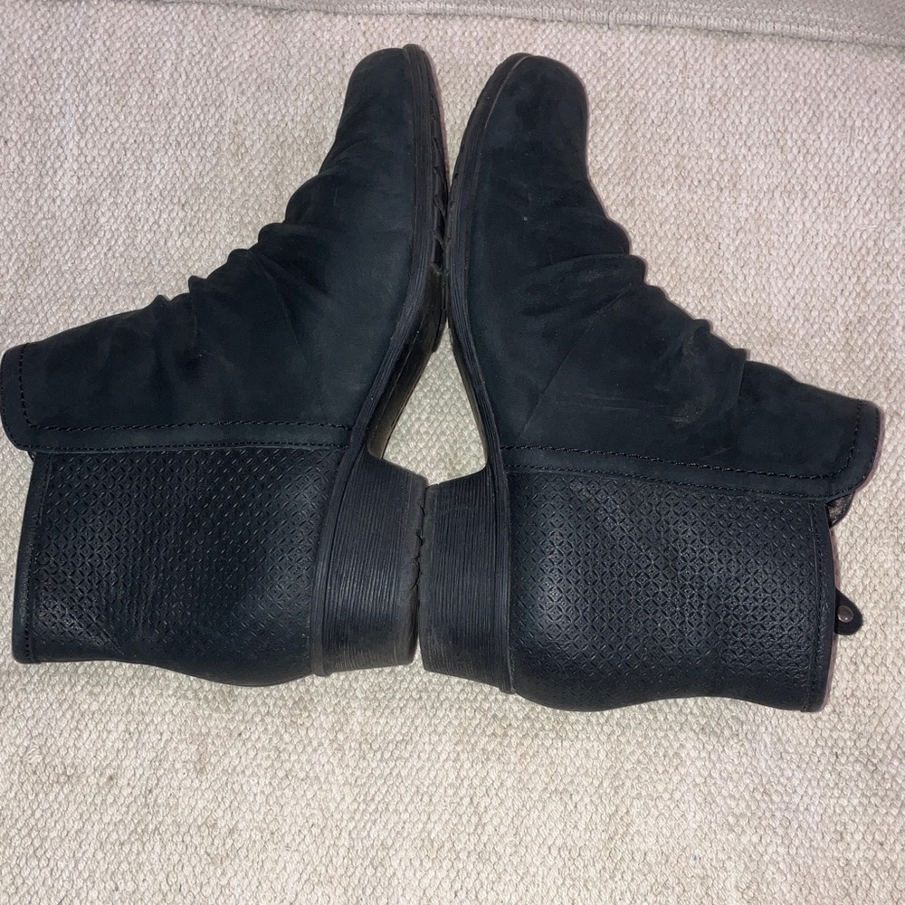 Rockport 7 1/2 wm’s Black leather Booties with side zip and leather footbed - Picture 11 of 16
